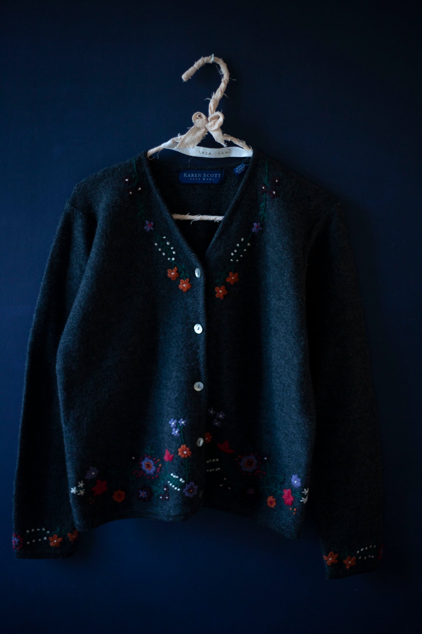 CARDIGAN FLEURS BRODÉES