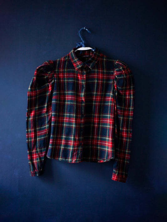 CHEMISIER ÉCOSSAIS  (TAILLE L)