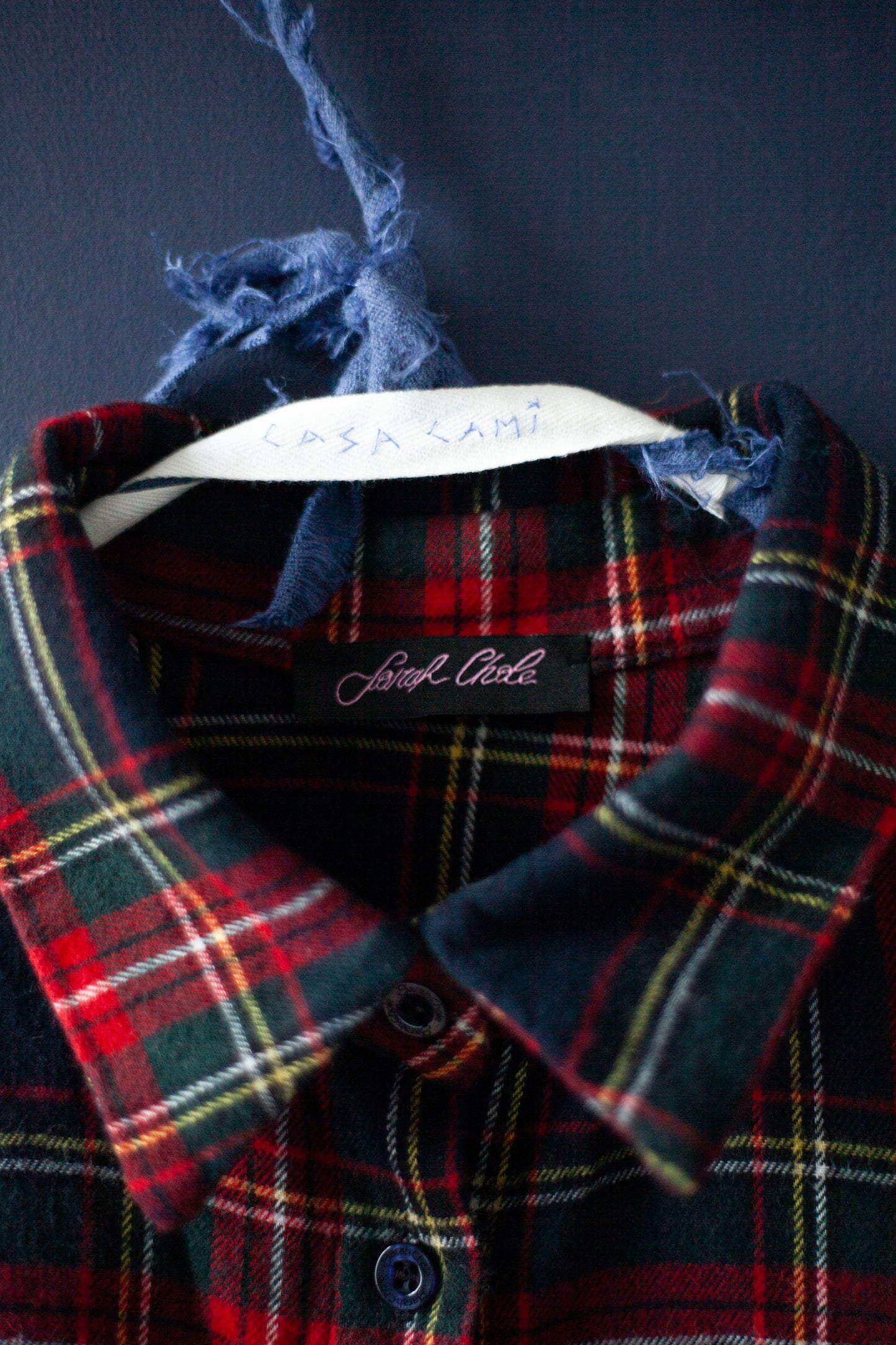 CHEMISIER ÉCOSSAIS  (TAILLE L)