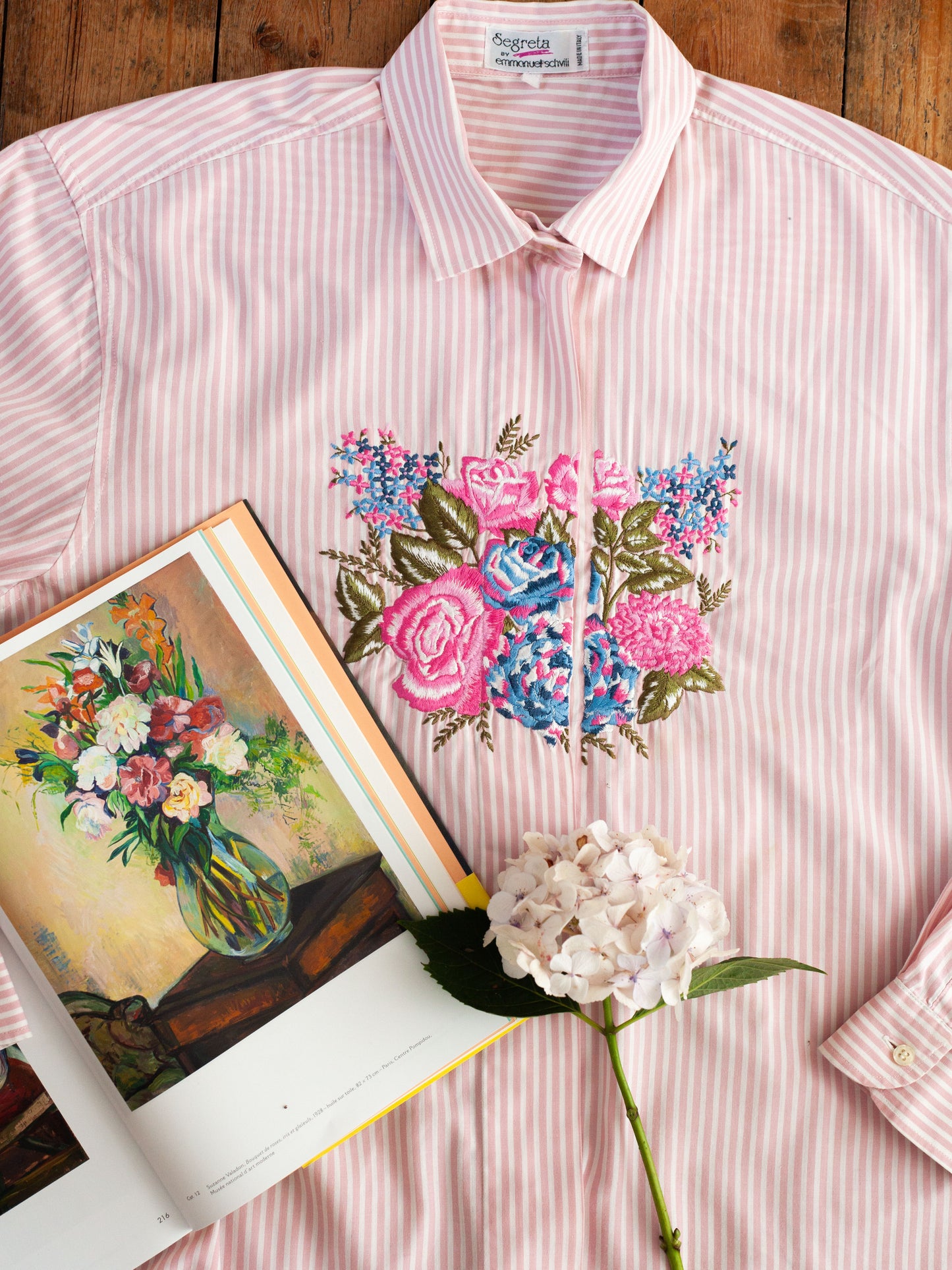 CHEMISE RAYÉE EMMANUEL SCHVILI VINTAGE XL