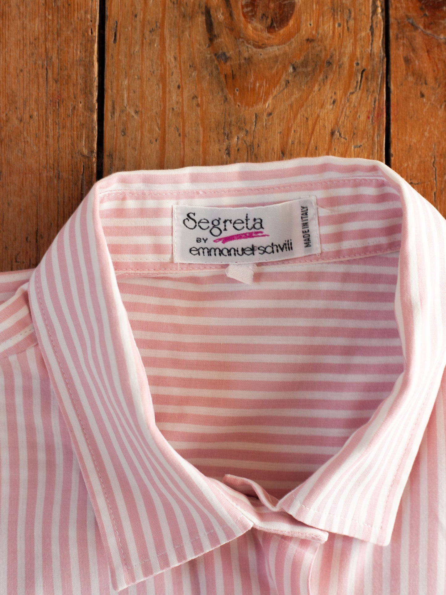 CHEMISE RAYÉE EMMANUEL SCHVILI VINTAGE XL