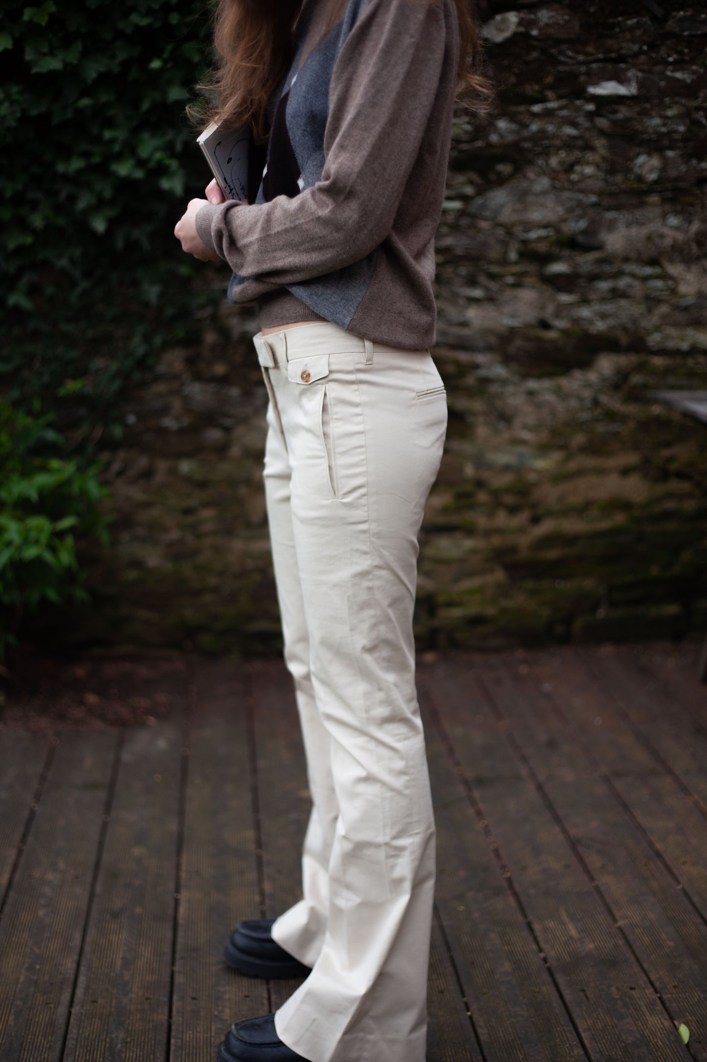 PANTALON PRADA FLARE