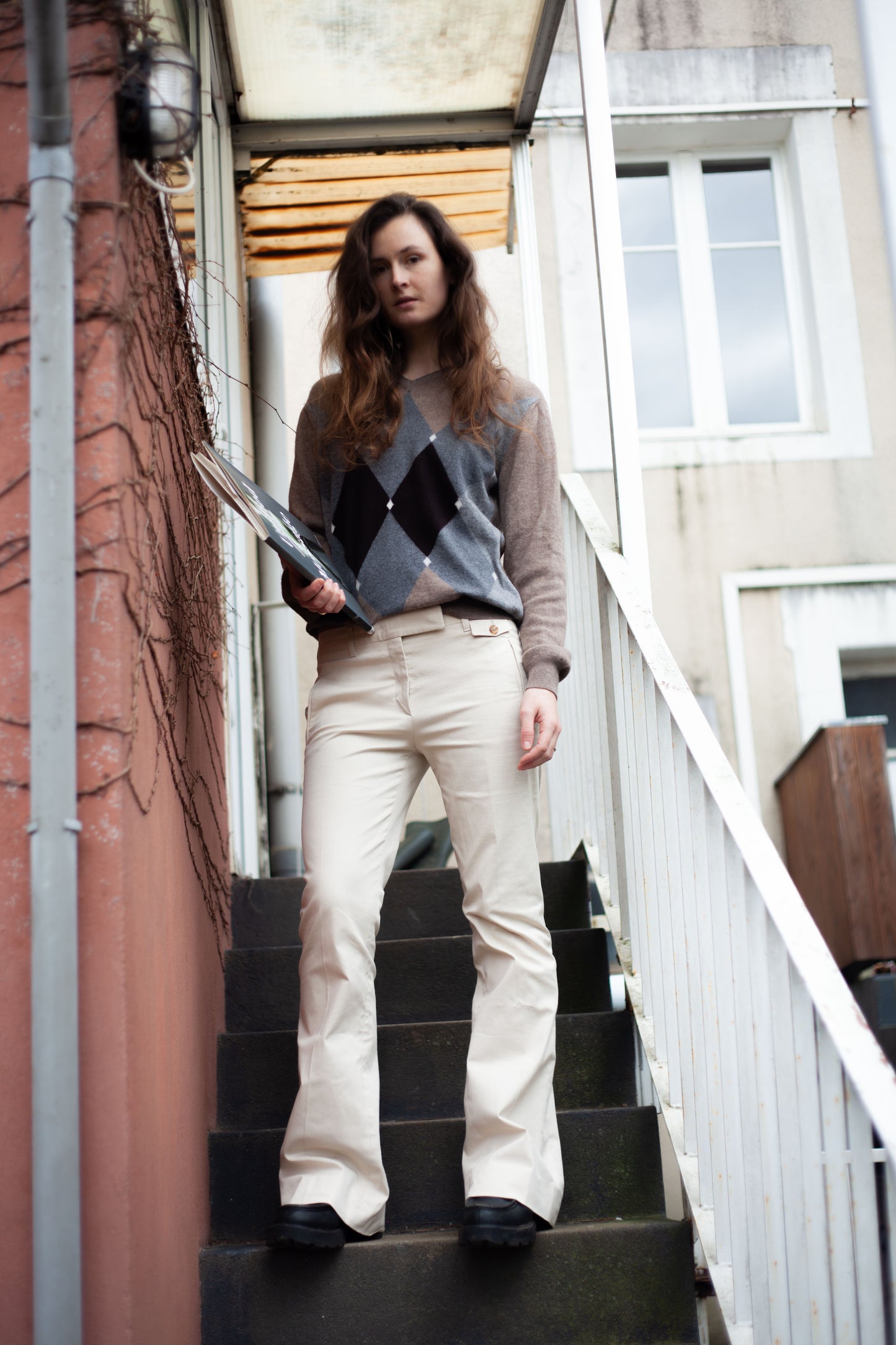 PANTALON PRADA FLARE