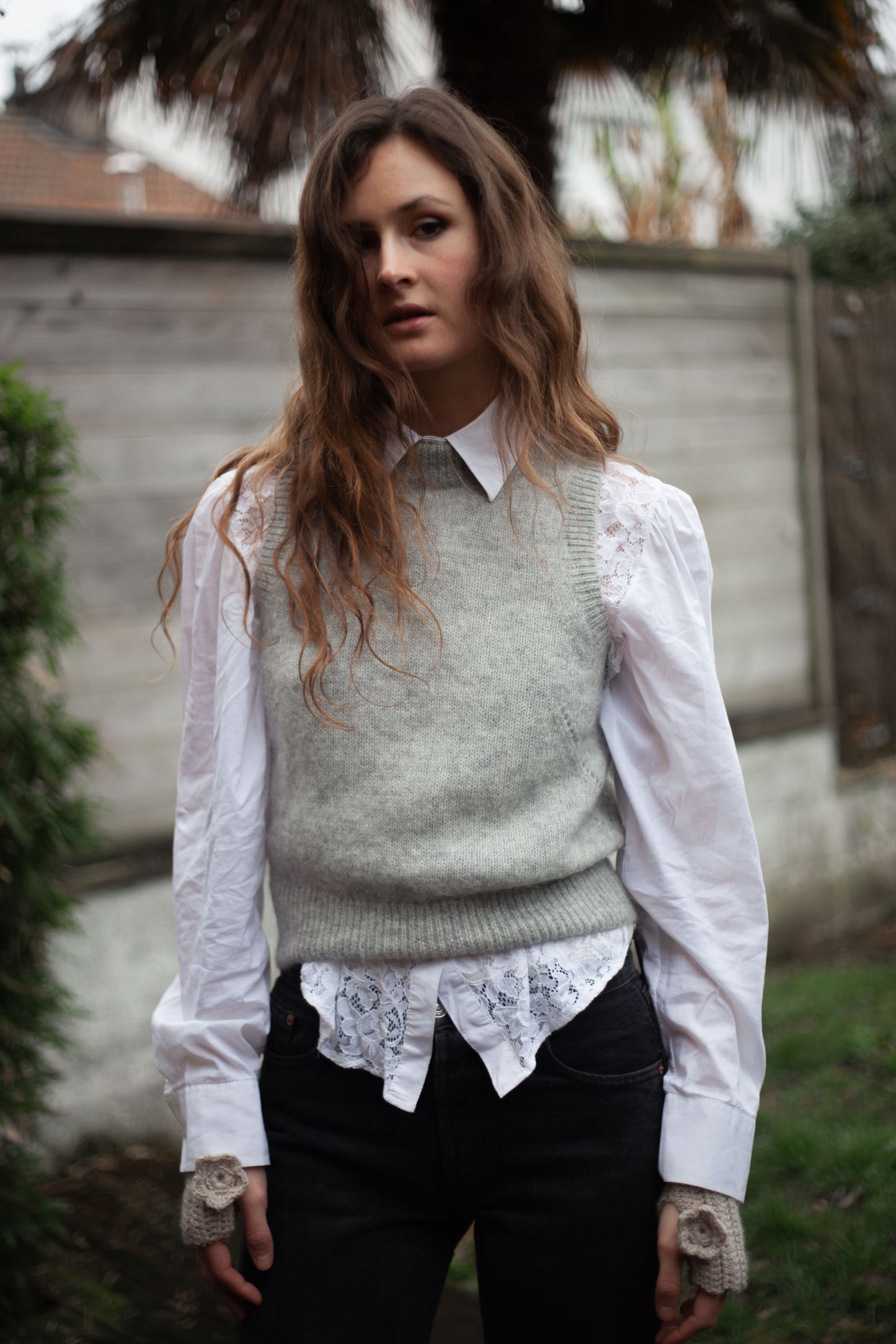 PULL SANS MANCHES MOHAIR