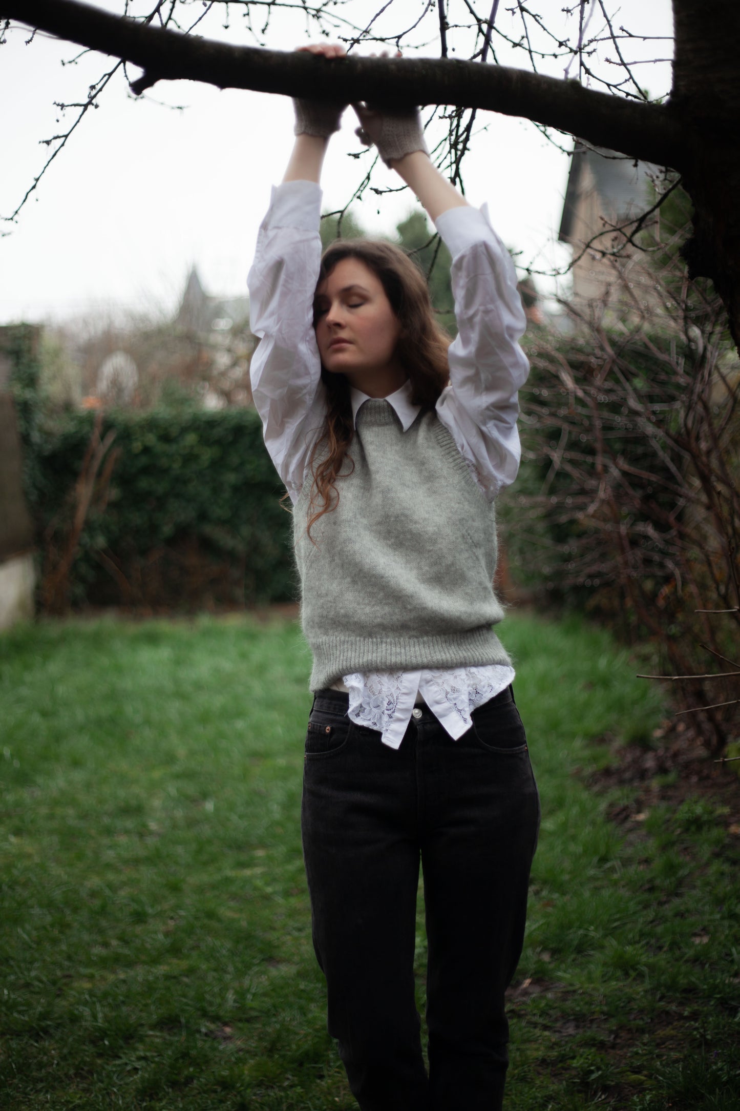 PULL SANS MANCHES MOHAIR