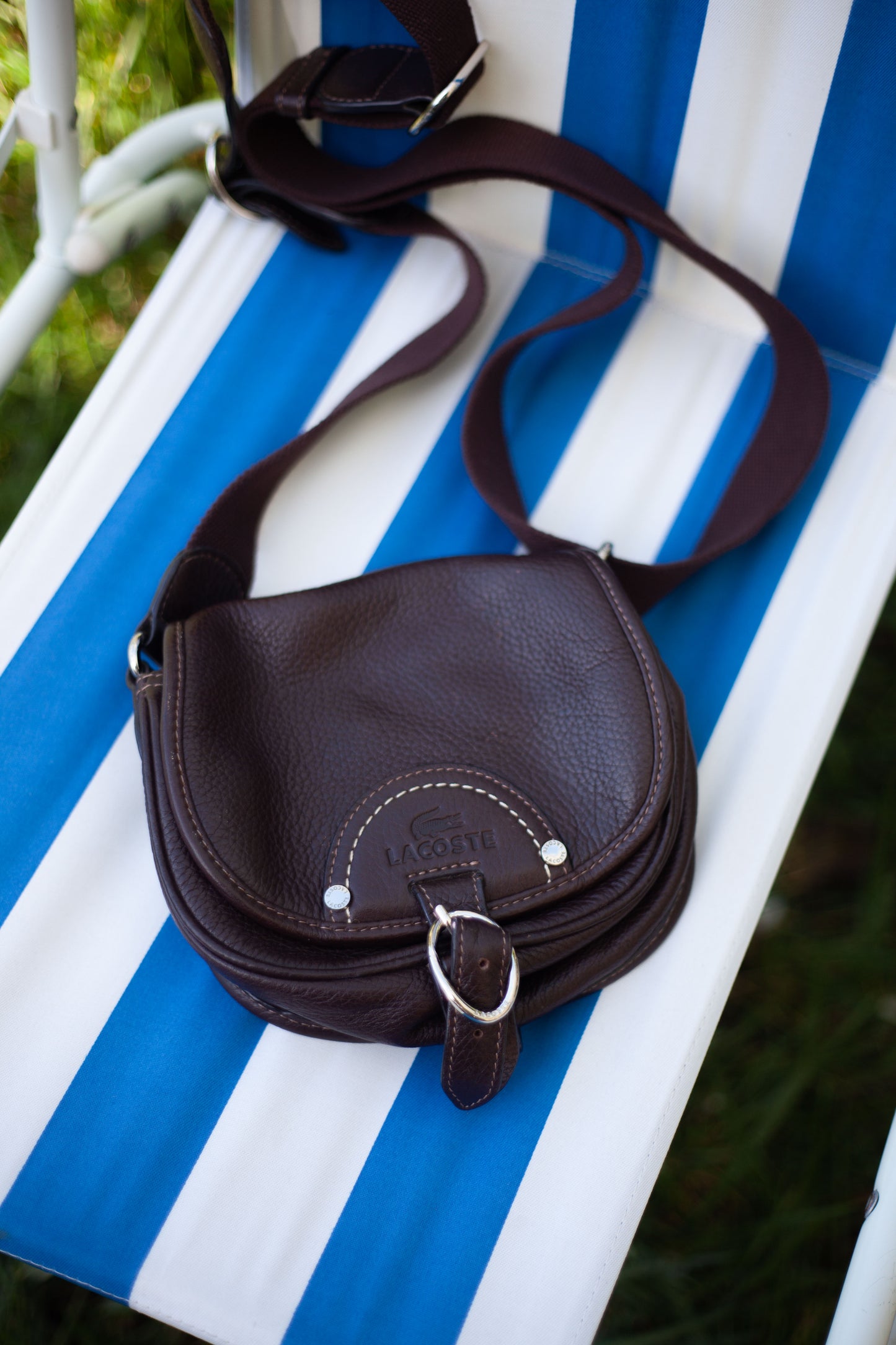 SACOCHE EN CUIR LACOSTE