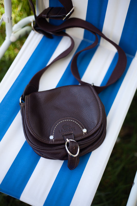 SACOCHE EN CUIR LACOSTE