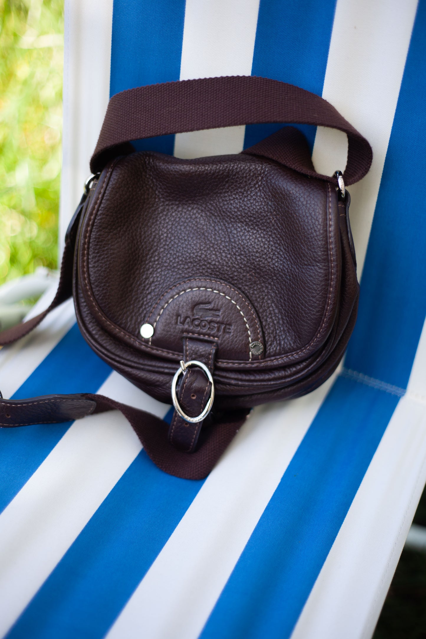 SACOCHE EN CUIR LACOSTE