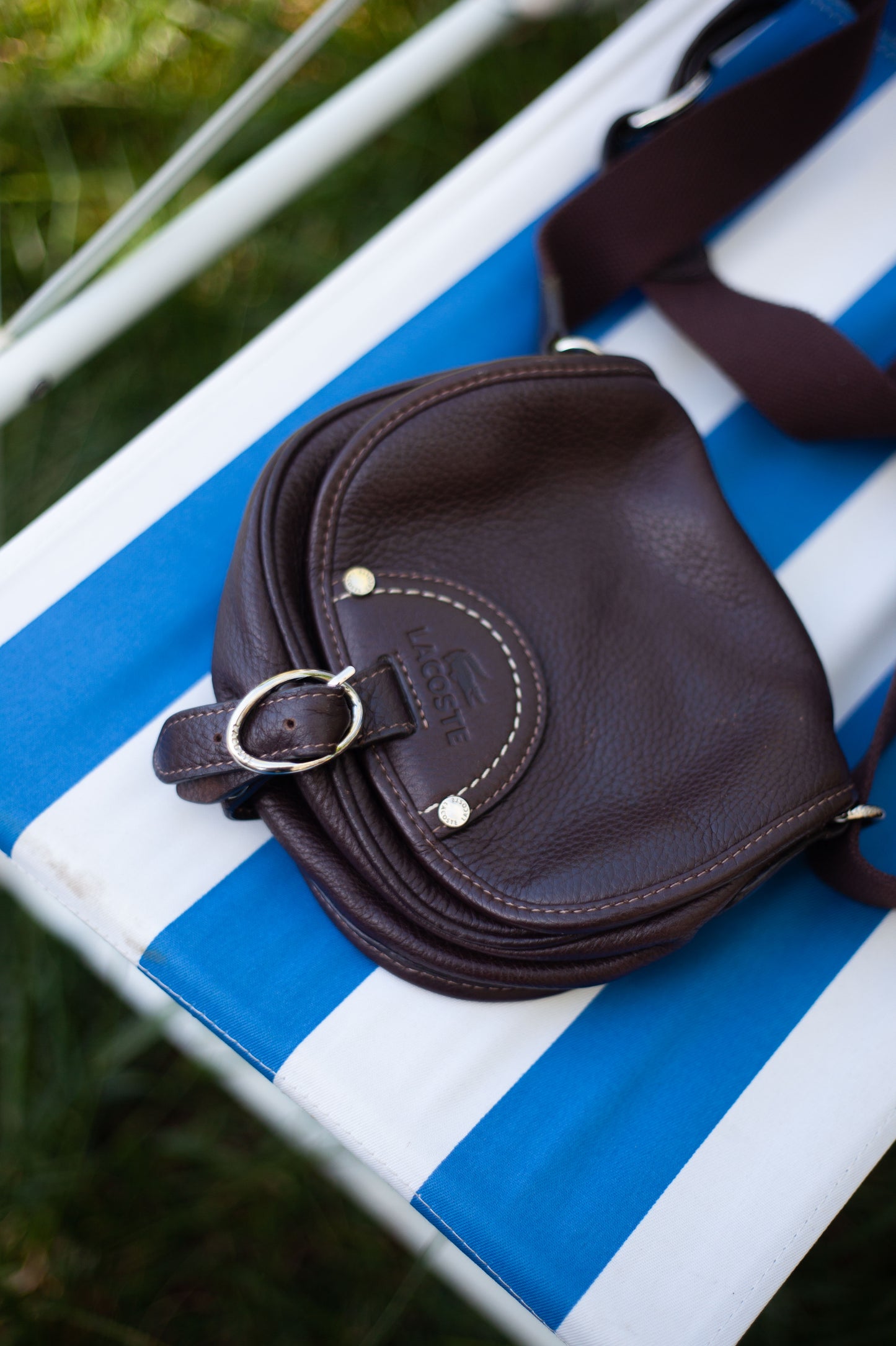 SACOCHE EN CUIR LACOSTE