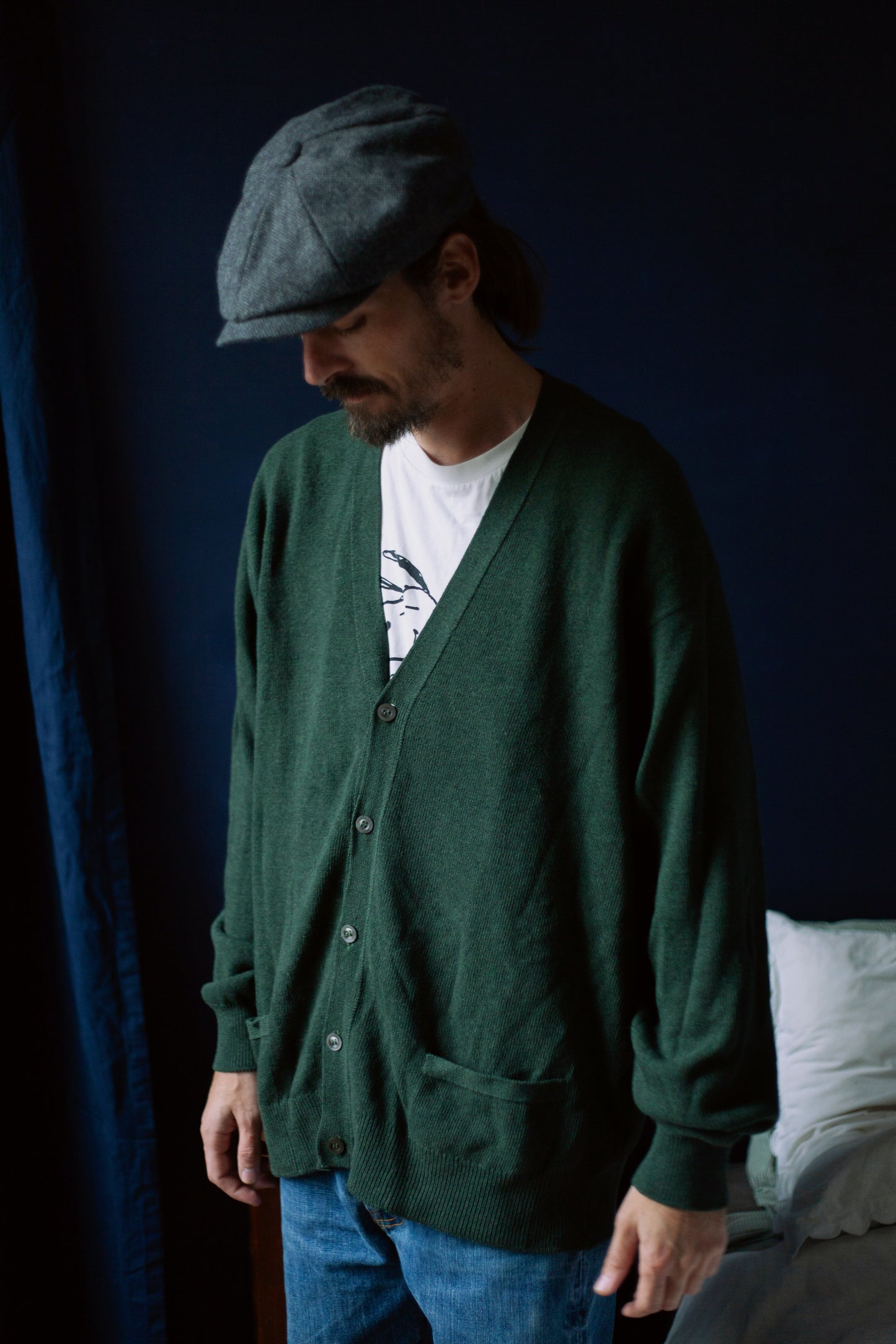 CARDIGAN VERT VINTAGE