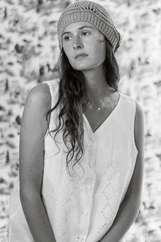 DÉBARDEUR VINTAGE BRODÉ