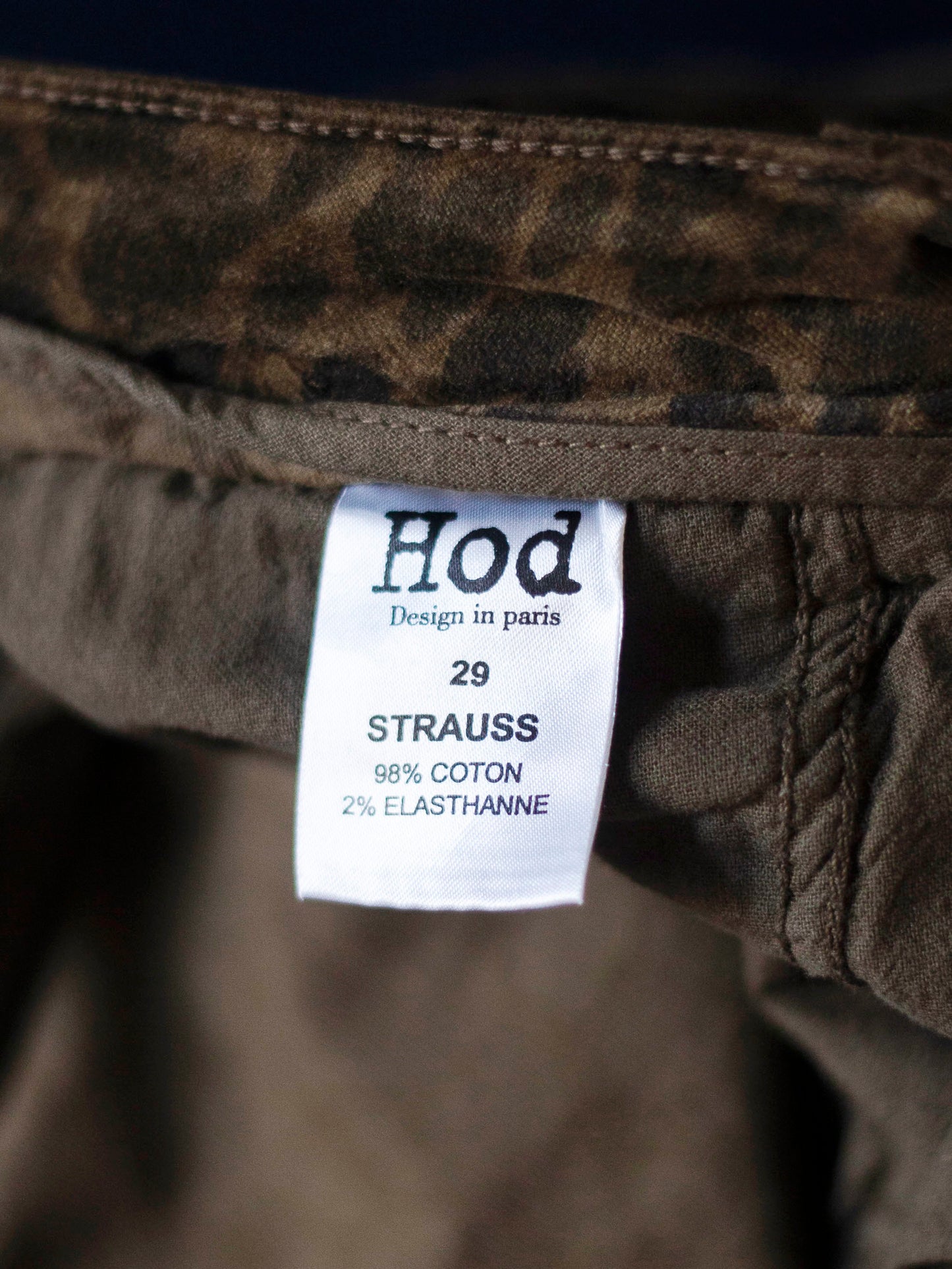 PANTALON LÉOPARD HOD W29