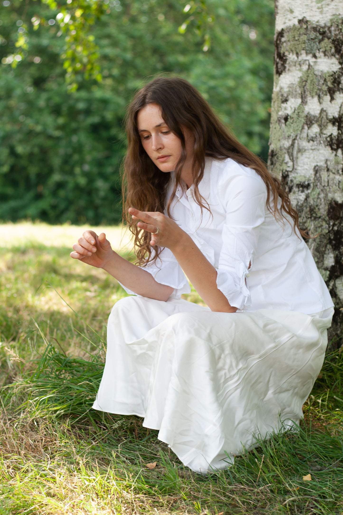 CHEMISIER ROSES PLISSÉES