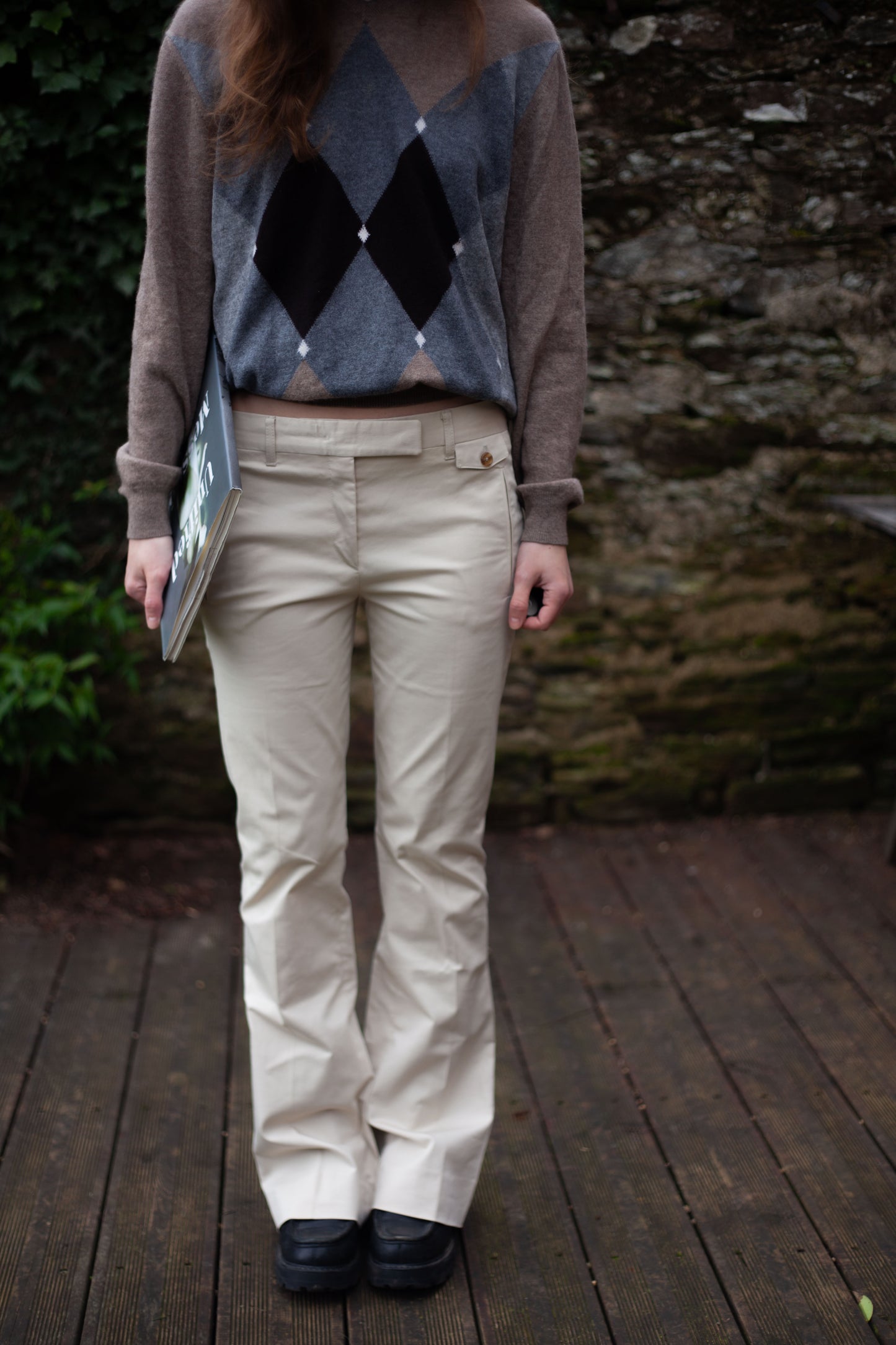 PANTALON PRADA FLARE