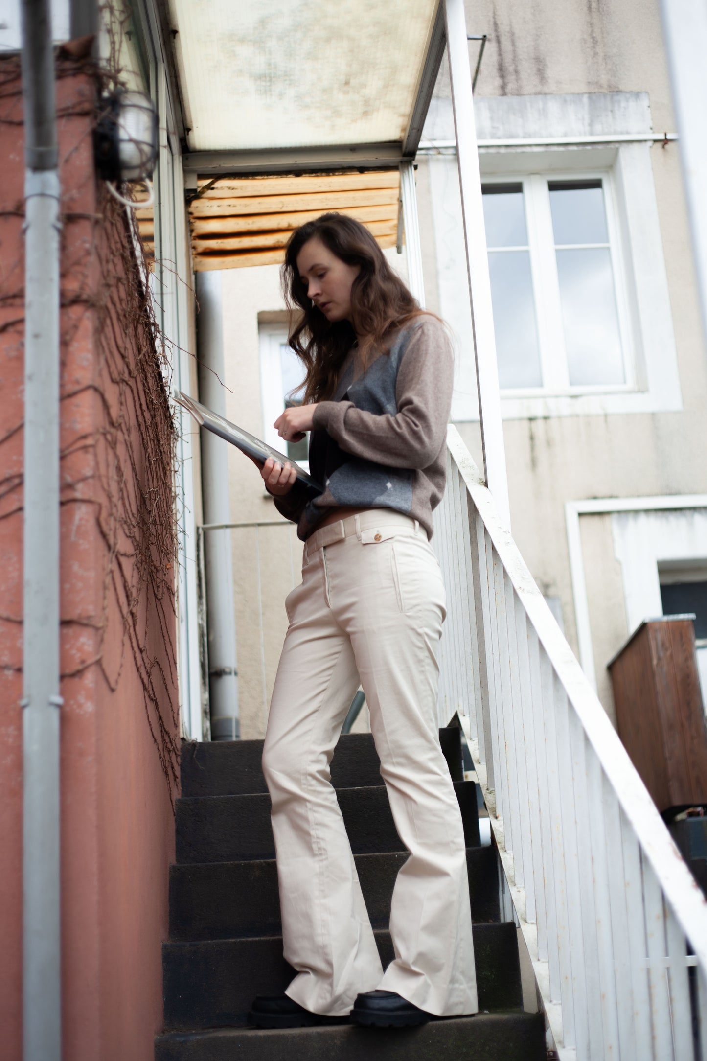 PANTALON PRADA FLARE