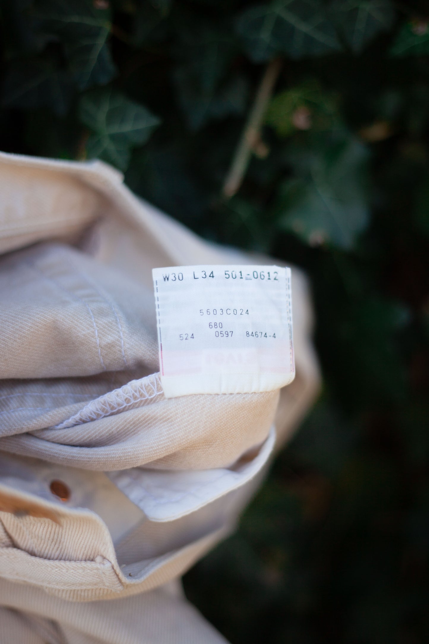 JEAN LEVI'S 501 VINTAGE MADE IN USA W30