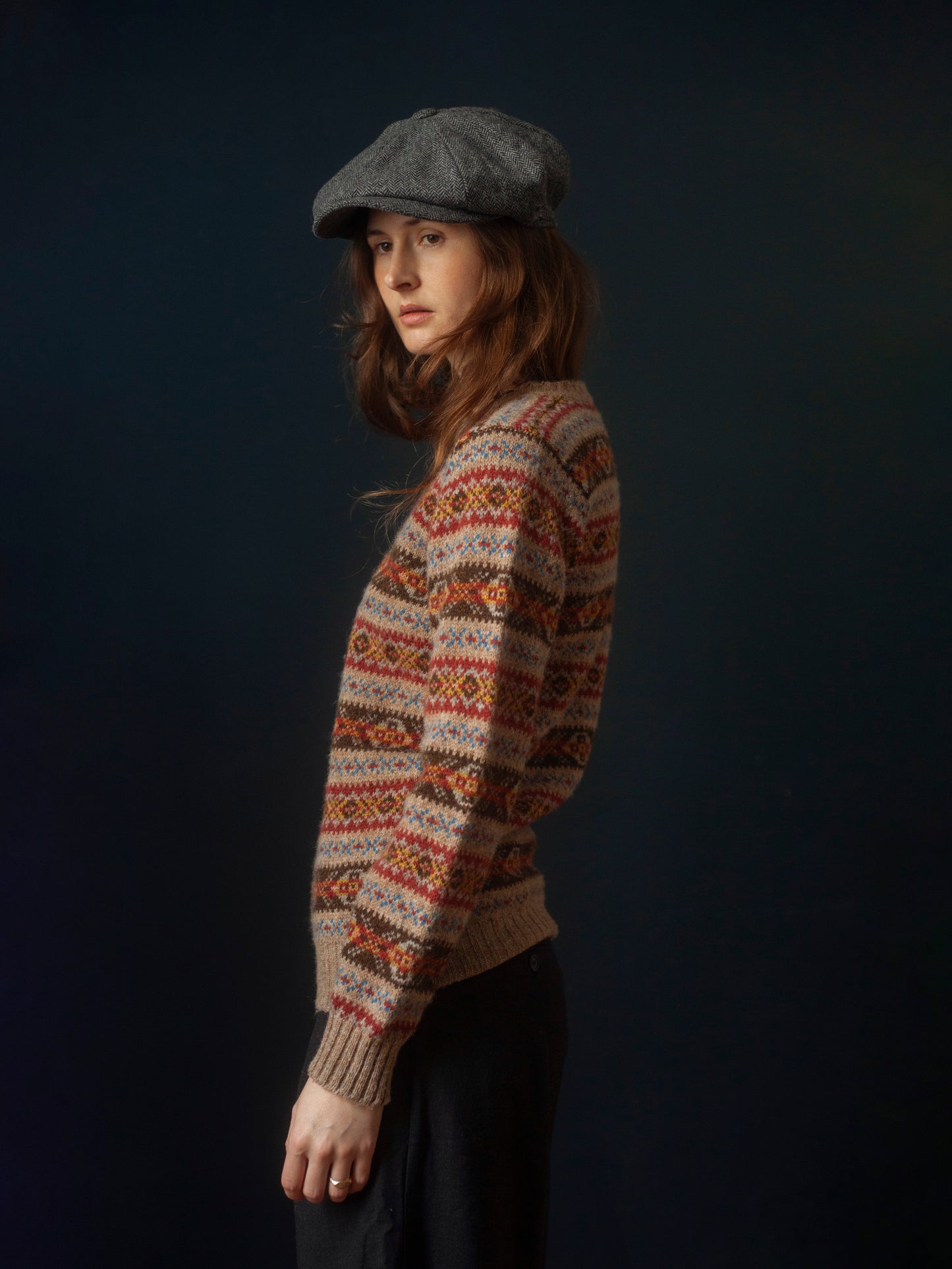 Pull Fair Isle japonais "Mademoiselle NON NON" taille S