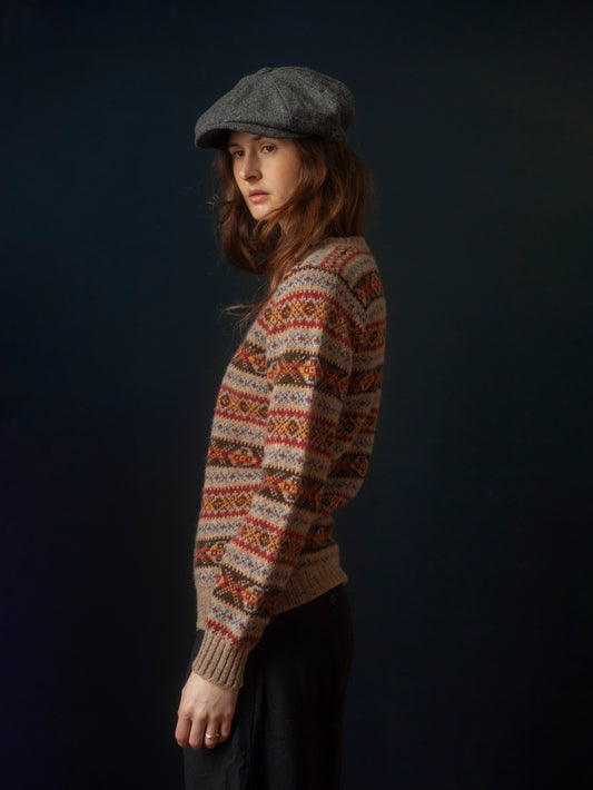 Pull Fair Isle japonais "Mademoiselle NON NON" taille S