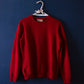 PULL ROUGE SHETLAND VINTAGE (TAILLE M)
